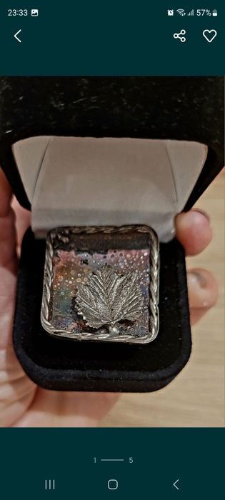 Inel argint lucrat manual