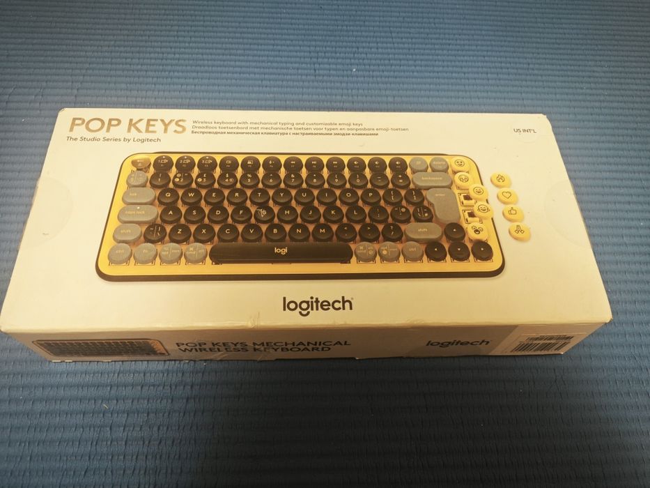 Tastatura mecanică Wireless Logi POP Keys Emoji, Blast Yellow