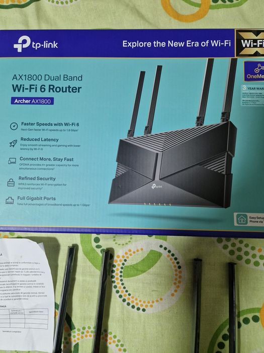 Wi-fi 6 Router, Ax 1800 Dual Band