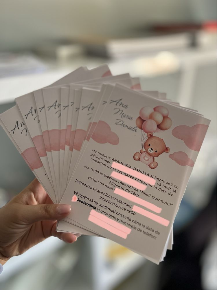 Invitatii nunta/botez/evenimente/plicuri/personaliari