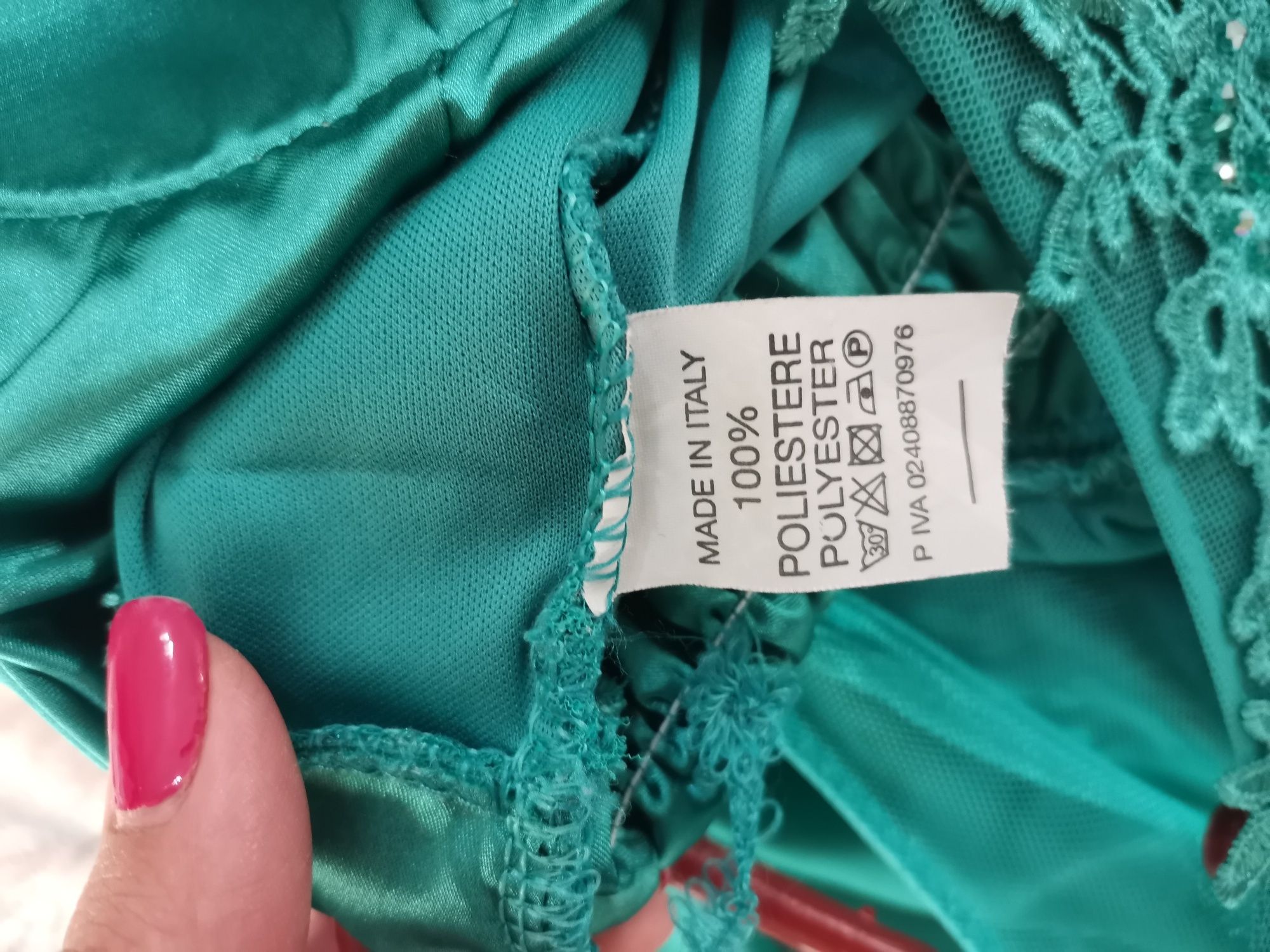 Rochie de seara turcoaz