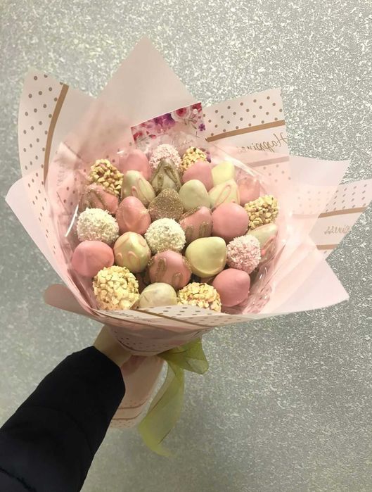 КЛУБНИКА В шоколаде/букет/бокс/цветы/розы/подарки/десерт