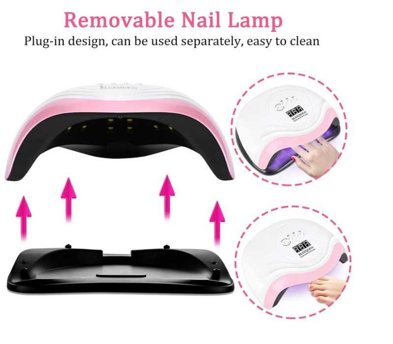 Lampa unghii JOYBOY UV LED 168 W Lampa profesionala Display