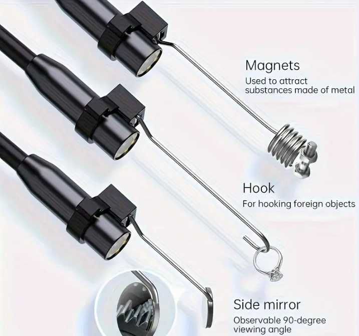 Професионален Ендоскоп Камера 4.3" HD дисплей 1, 5, 10, 20 и 30м сонда