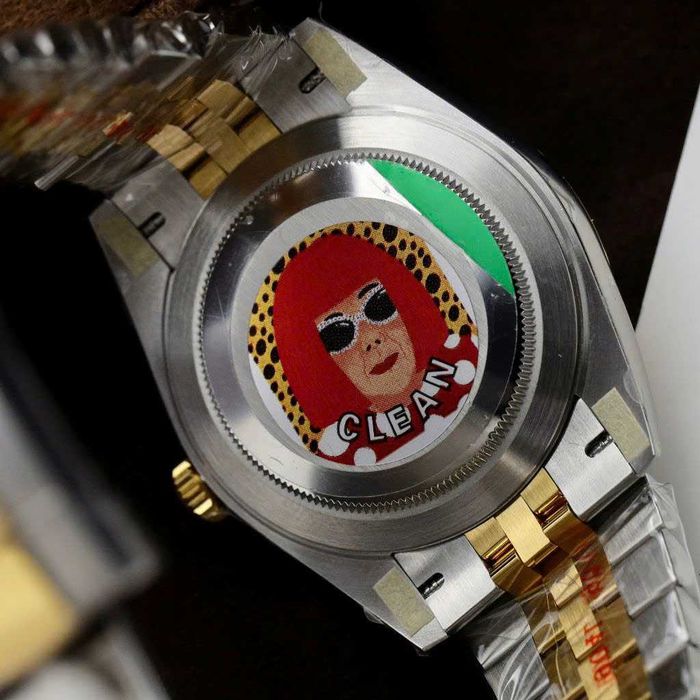 rolex datejust 41mm двуцветен златен циферблат