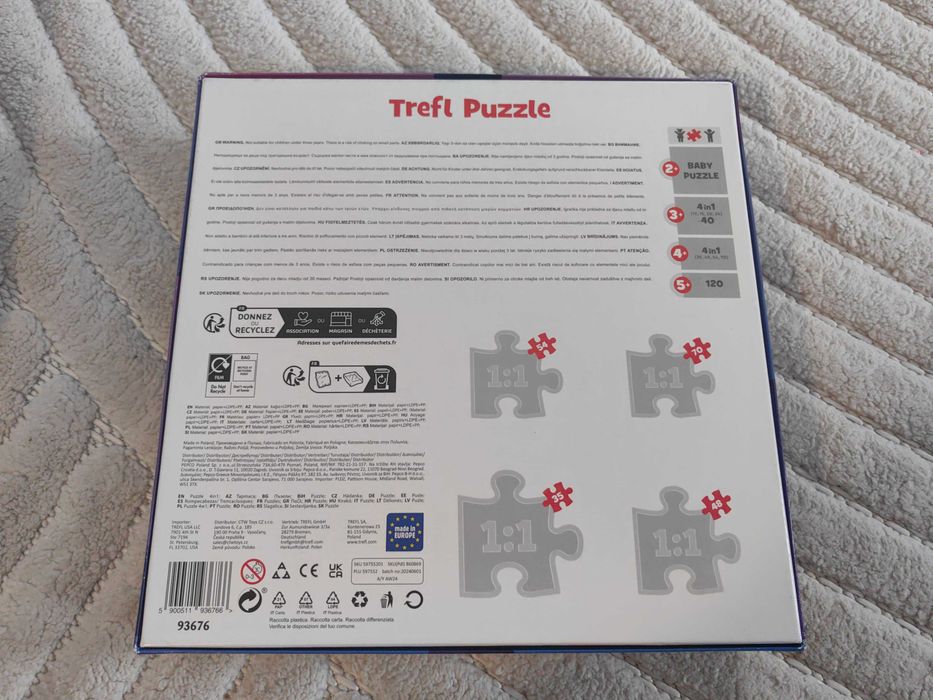 Puzzle Trefl 4 in 1 - Disney Inside out 2, O lume plina de emotii