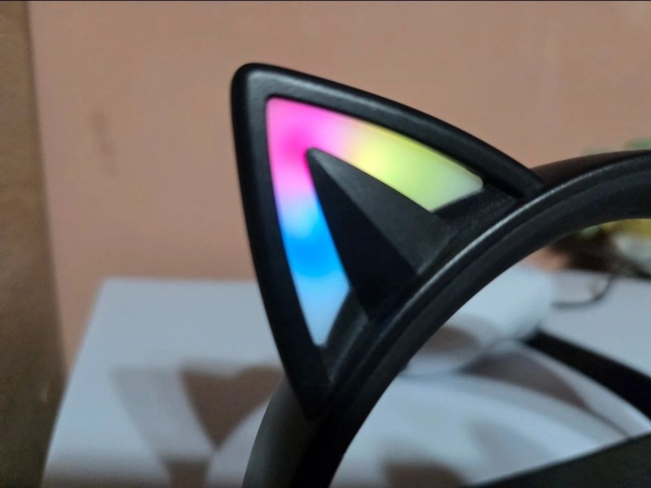 Onikuma K9 Over Ear casti gaming cu conexiune 3,5mm / USB Cat Ears