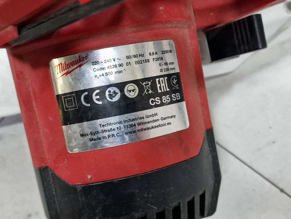 Milwaukee Ръчен циркуляр CS 85 SB, 235 mm, 2200 W