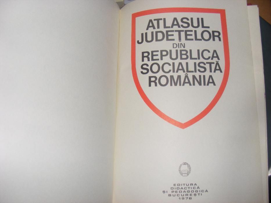 Atlasul Judetelor din Republica Socialista Romania 1978,coperti groase