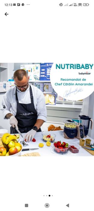 Robot Babymoov Multifuncțional 5 în 1 Nutribaby XL