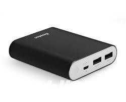 Acumulator extern POWER BANK 10400 mAh USB portabil albastru-turcoaz