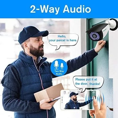 Camera de supraveghere video wifi IP 5 MP  prin aplicatie