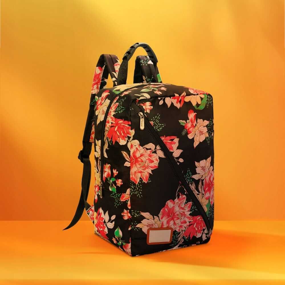 Rucsac de calatorie cu functie de incarcare, floral,  45x20x25 cm