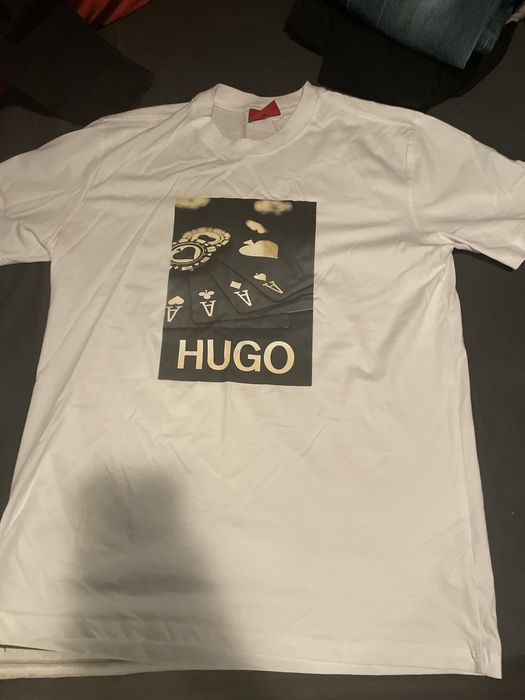 Tricou alb HugoBoss