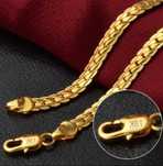 GPP5,lant placat aur 18k, nou, model unisex, deosebit