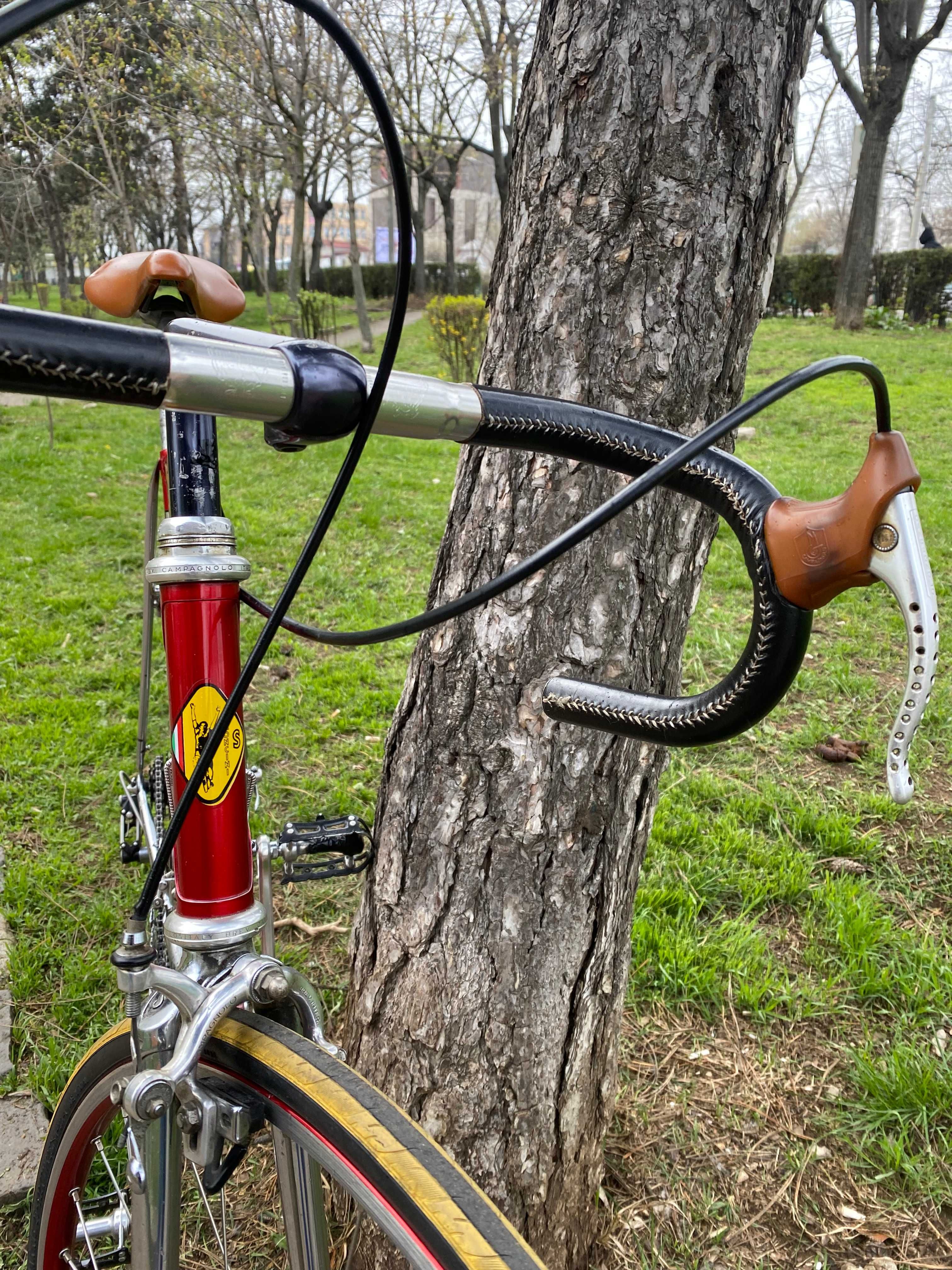 Cursiera vintage Simoncini echipata Campagnolo Super Record