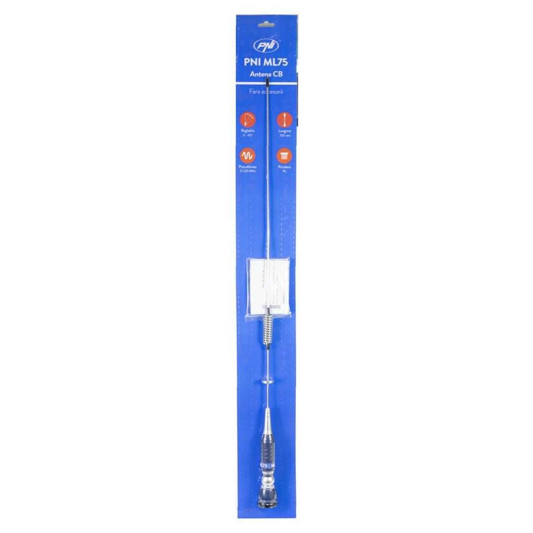 Antena CB PNI ML75, lungime 75cm 300W rabatabila tip fluture