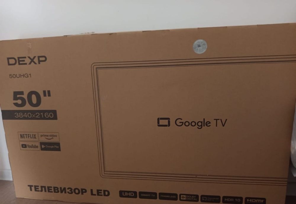 НОВЫЙ смарт телевизор DEXP 130 см smart tv WiFi YouTube