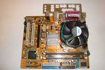 kit intel placa de baza pegatron IPM31 procesor 2.8ghz 3gb ddr2 cooler