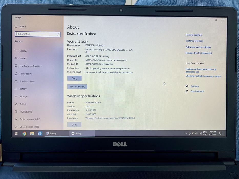 Laptop Dell Vostro 15 3000 series