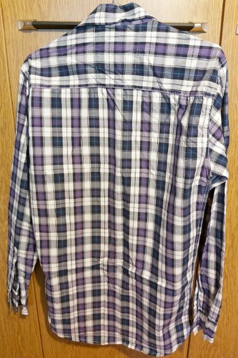 Карирана мъжка риза, размер: S, 100 % памук