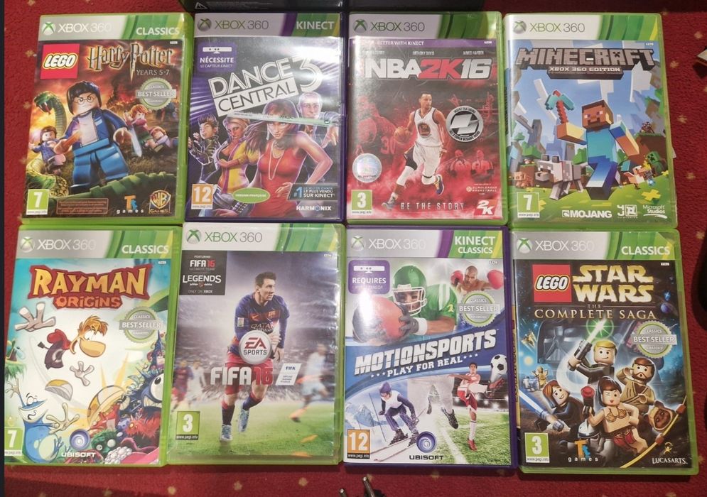 8 jocuri Xbox 360 (2 sunt pentru Kinect)