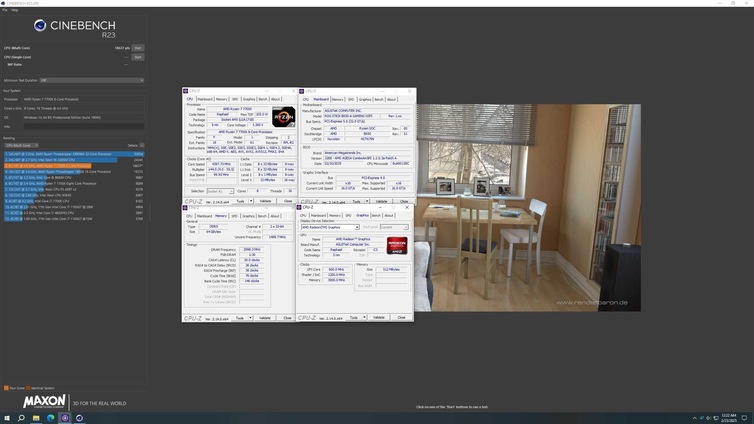 АМD Ryzen 7 7700X + ASUS Rog Strix B650-A Wi-Fi