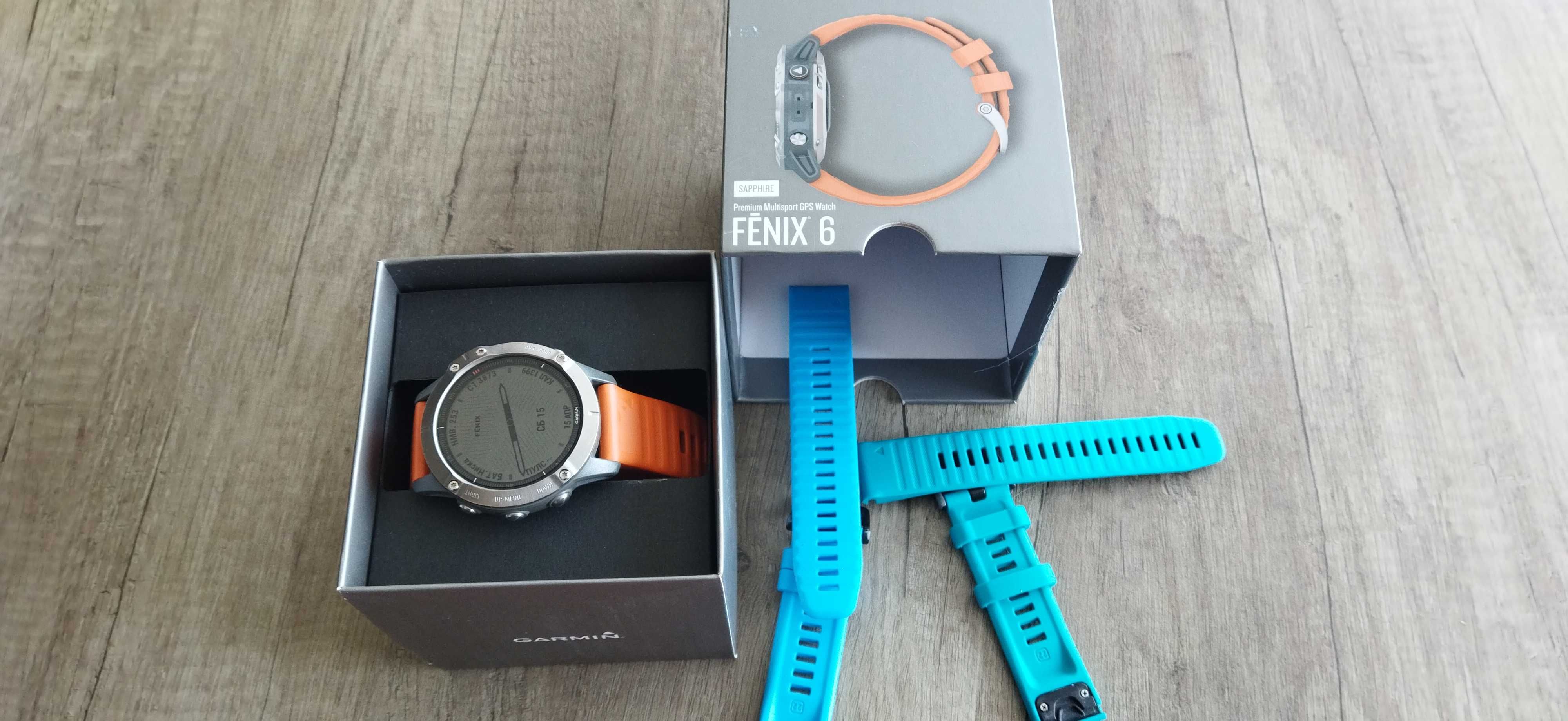 Garmin Fenix 6 sapphire titan в гаранция