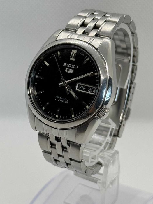 ceas vintage de barbati SEIKO 5.automatic.37mm carcasa inox,ca nou