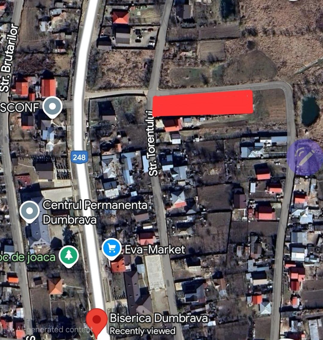 Teren intravilan constructii 1725 mp