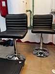 Set 2 scaune bar piele naturala Mobexpert