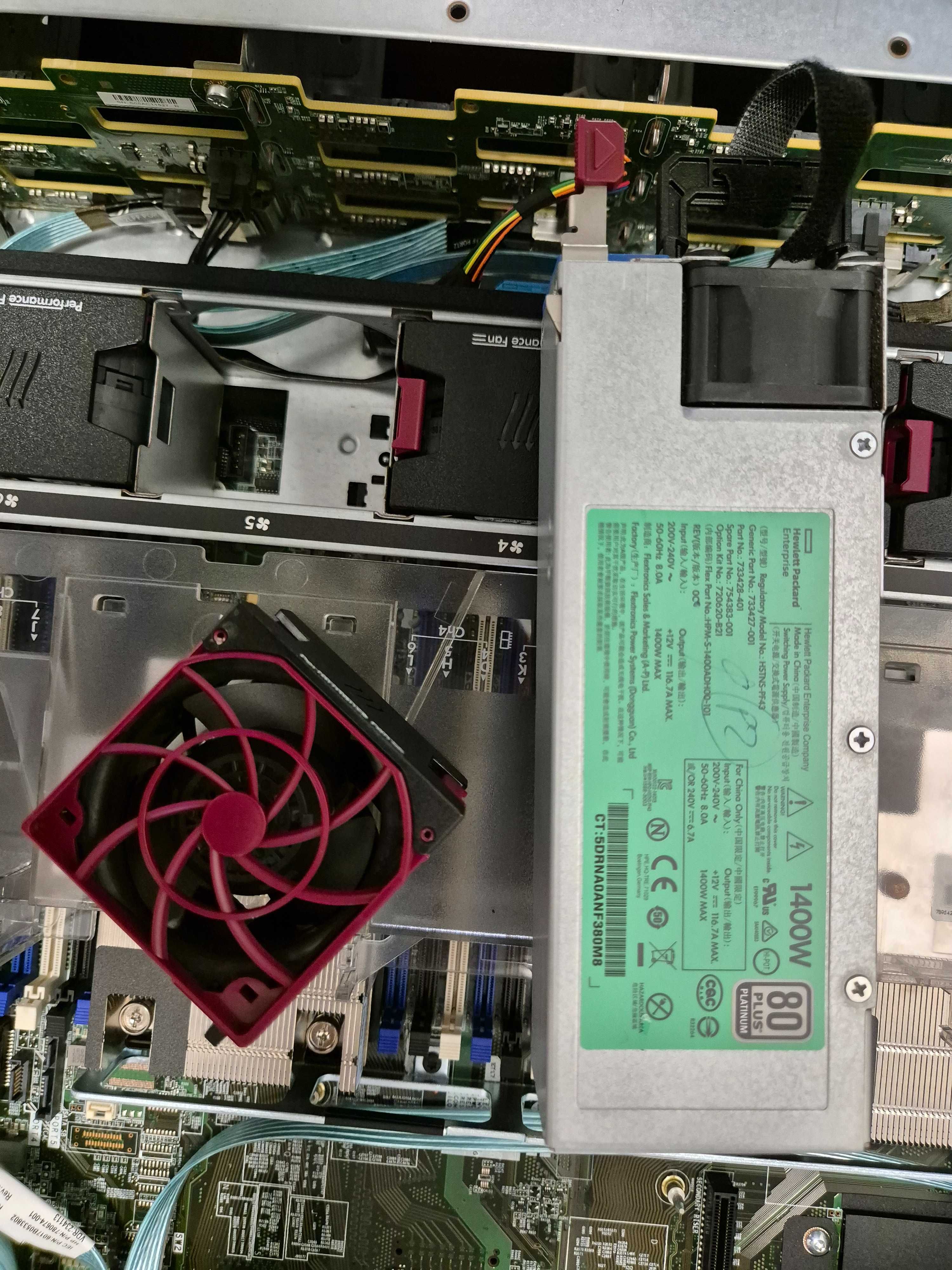 HP DL380 G9 Gen9 сървър E5-2673 v3, 0GB RAM, релси, опция caddy