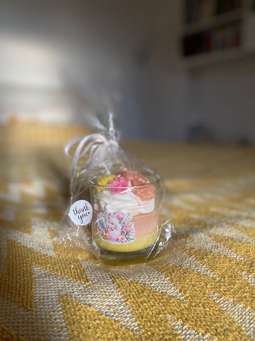 Lumanare ceara organica soia colorata