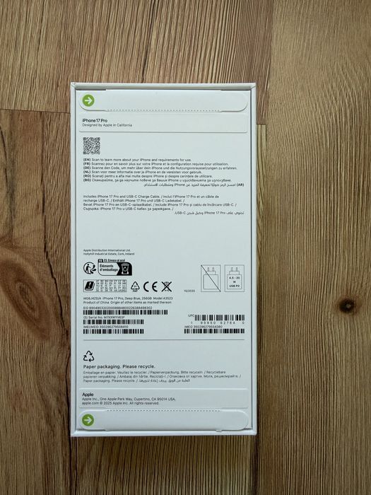 Iphone 17 pro 256 gb неразпечатан