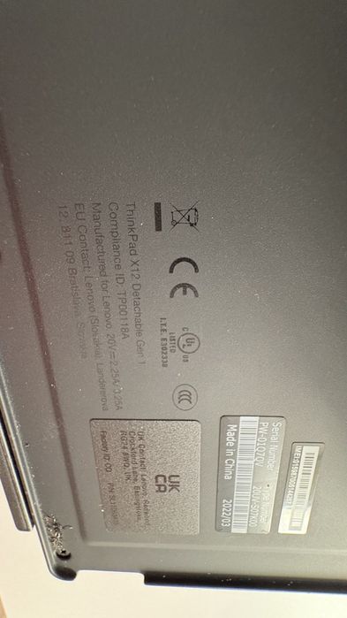 Lenovo ThinkPad X12 Detachable Gen 1