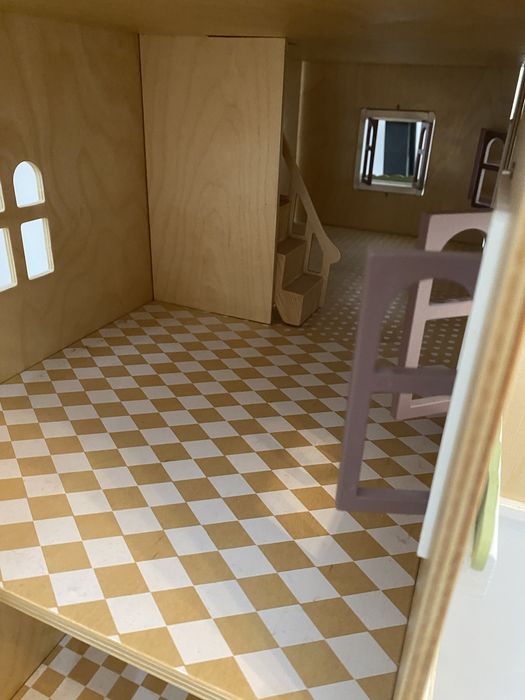 Casă de păpușă din lemn Fantail Hall Tender Leaf Toys cu 3 etaje