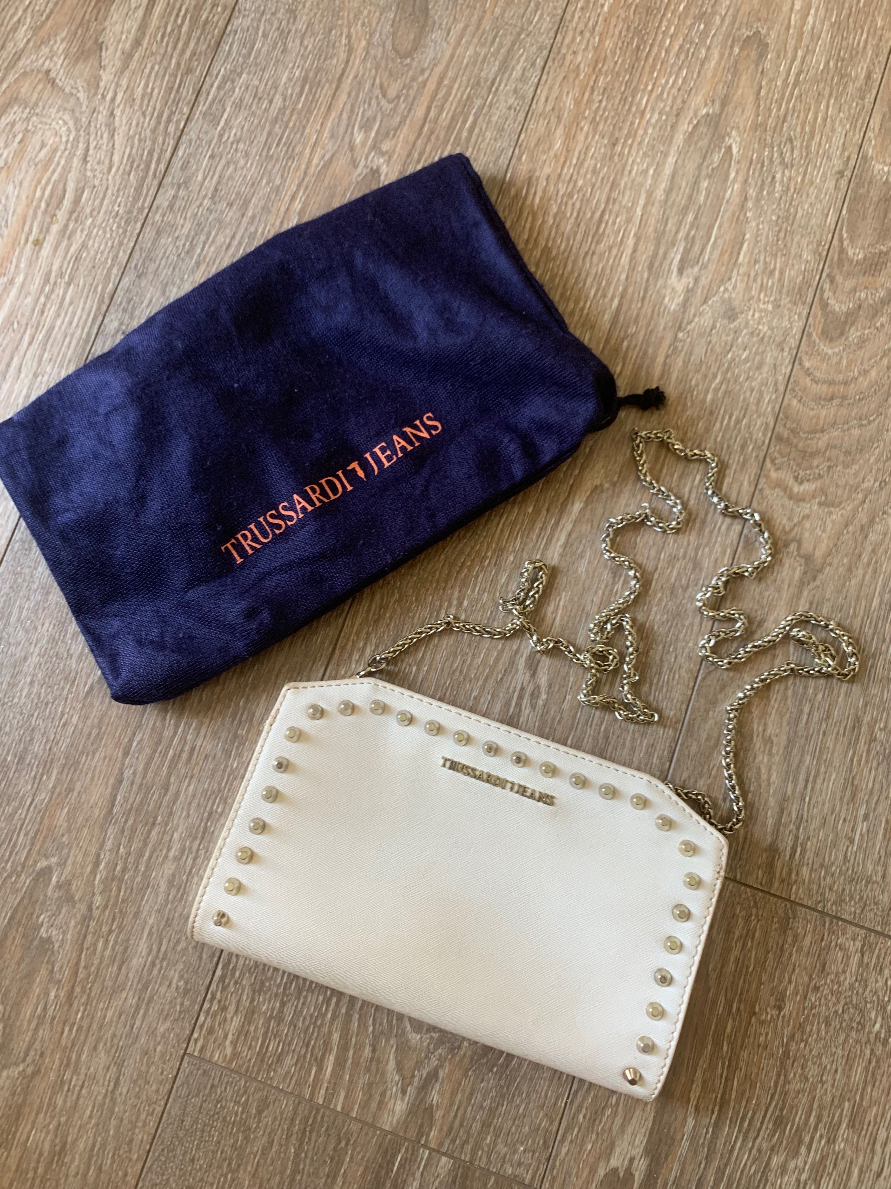 Бяла чанта Trussardi