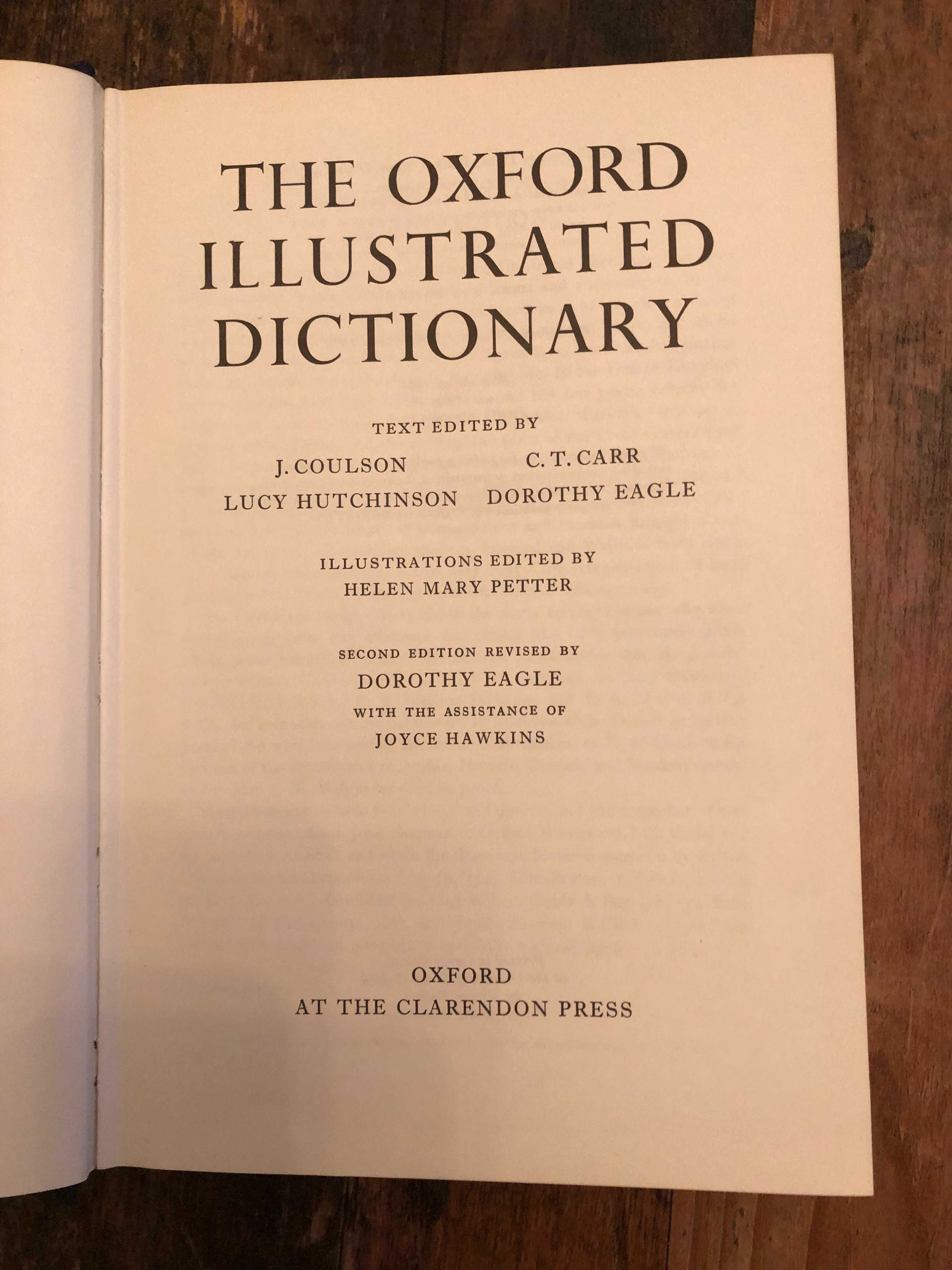 Oxford Illustrated Dictionary 2nd edition, Oxford Dictionar Ilustrat