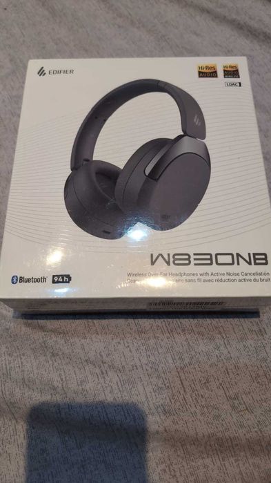 Edifier W830NB-GR Casti Wireless Bluetooth 5.4 USB-C ANC Gri