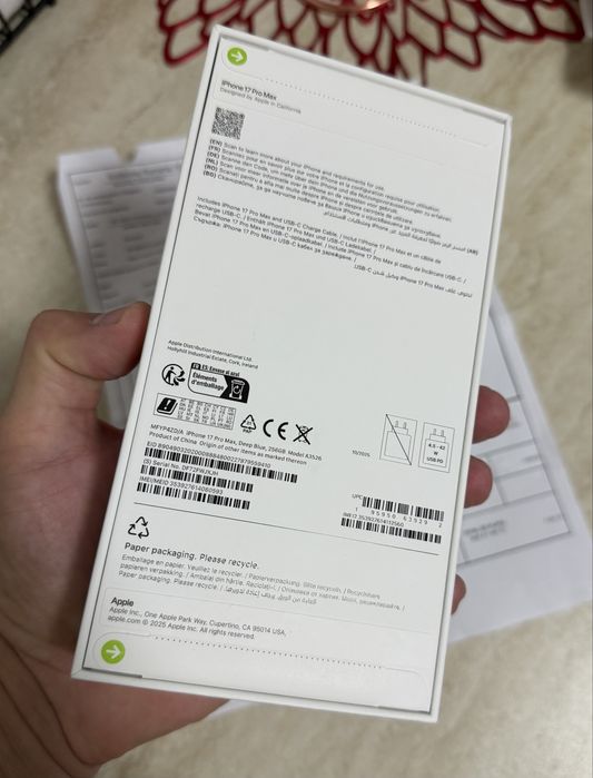 iPhone 17 Pro Max 5G, 256GB, Deep Blue