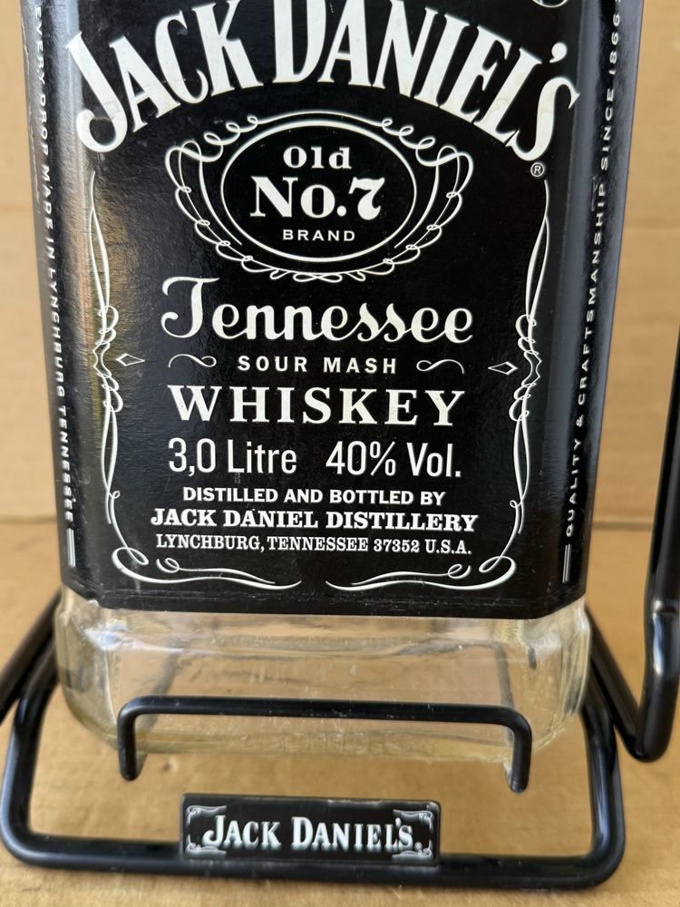 Люлка, Бутилка от Уиски JACK DANIELS (Джак Даниелс) 3L