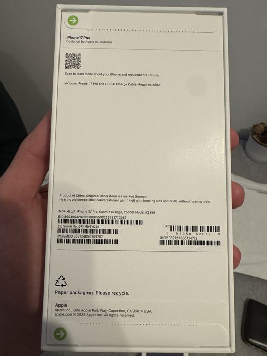 Iphone 17 Pro / 256GB