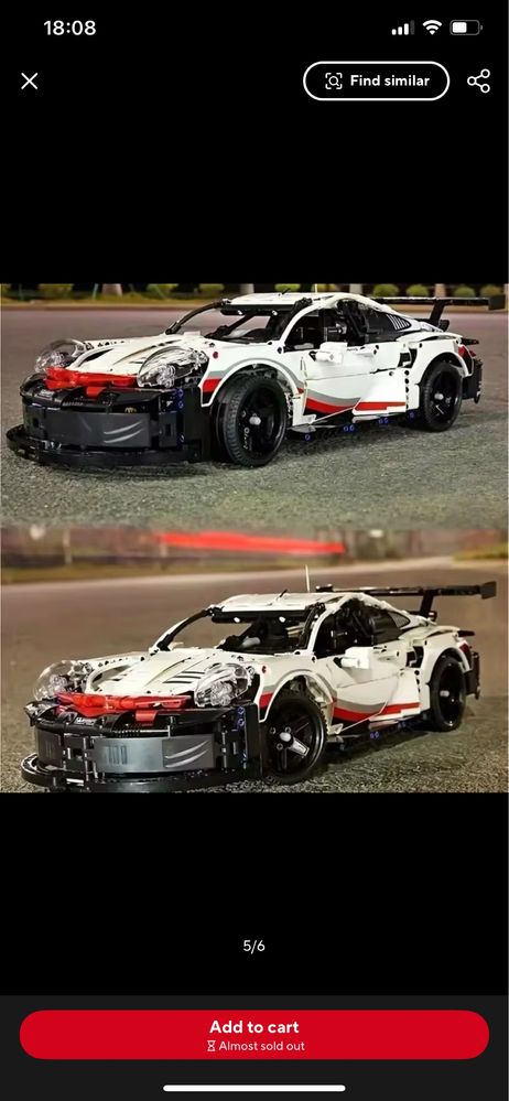 Конструктор Porsche 911 тип Lego