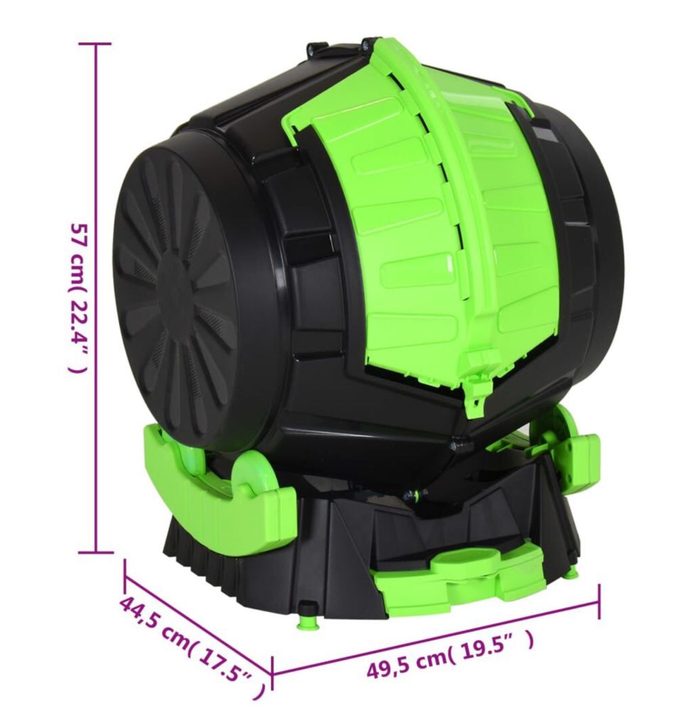 Compostor rotativ, 49,5x44,5x57 cm, 50 L
