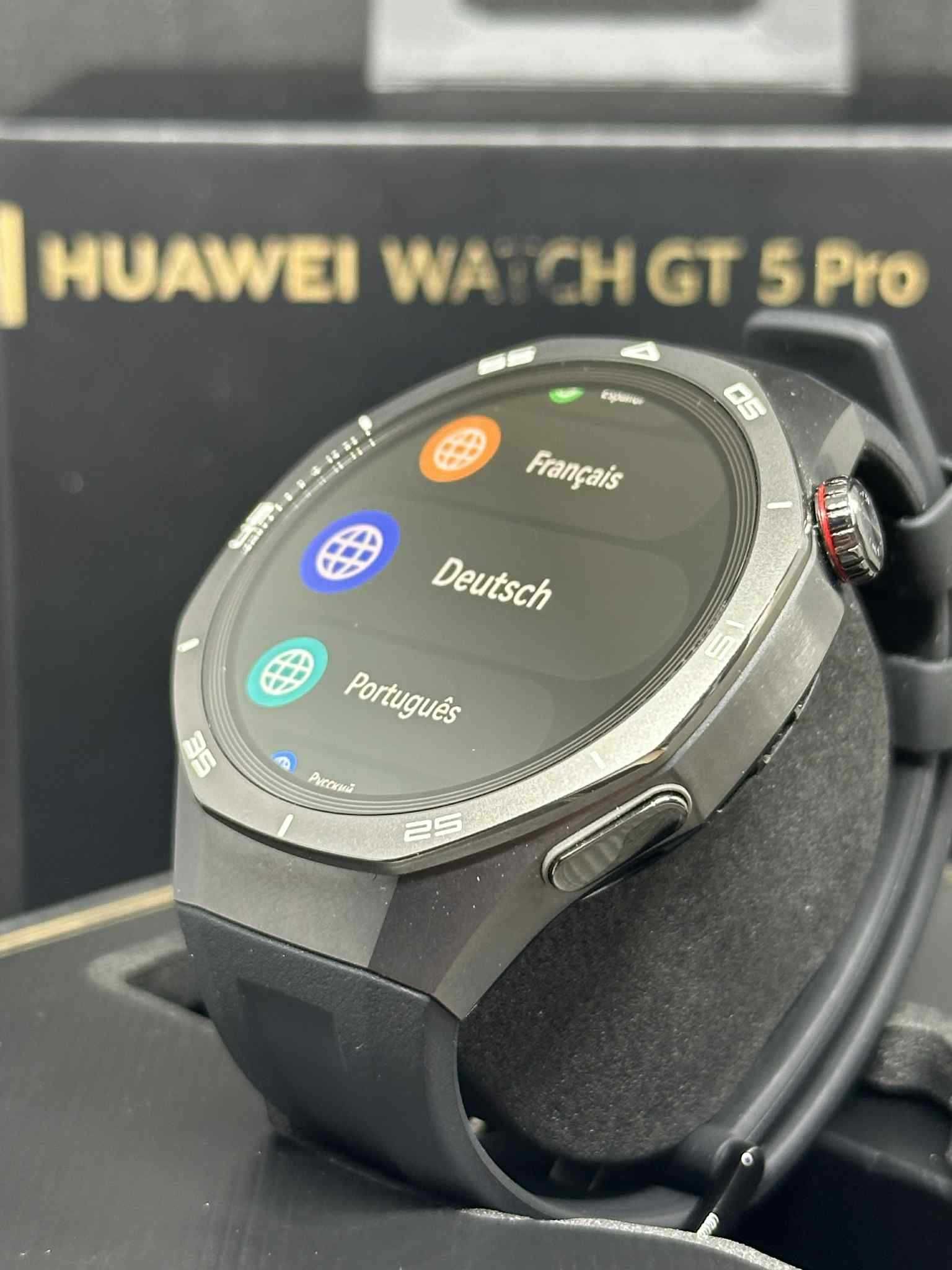 Смарт часоник Huawei Watch GT 5 PRO / Гаранция / Перфектен