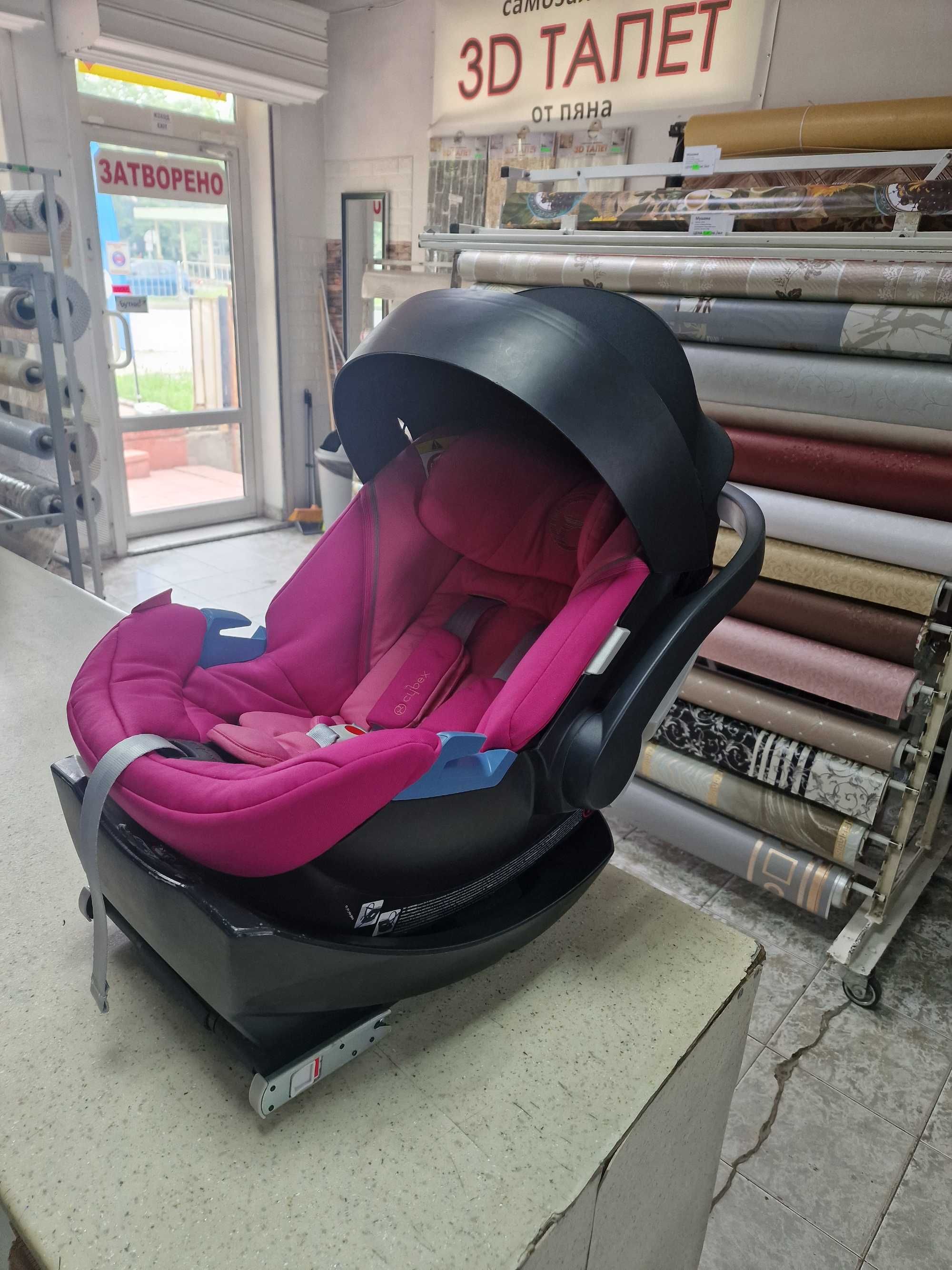 детски столчета за кола cybex aton + база