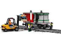 Lego 60198 Vagonul cu containere și stivuitor.