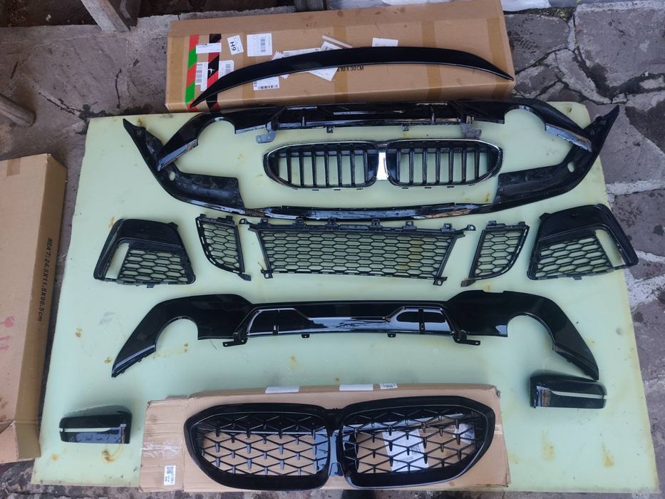 BMW G20 решетки лип спойлери