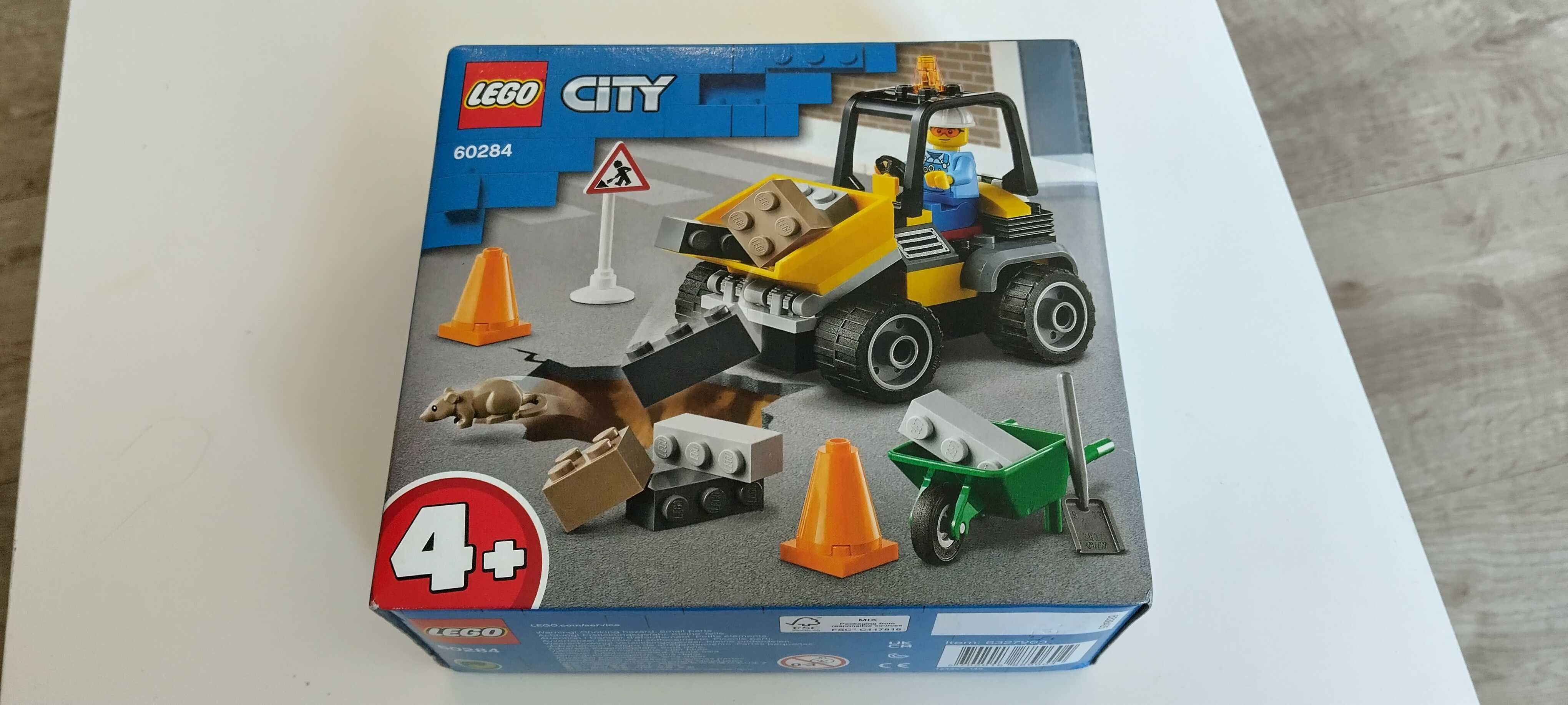 Конструктор LEGO City Камион за пътни ремонти 60284