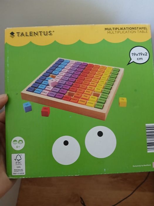 Tabla înmulțirii din lemn